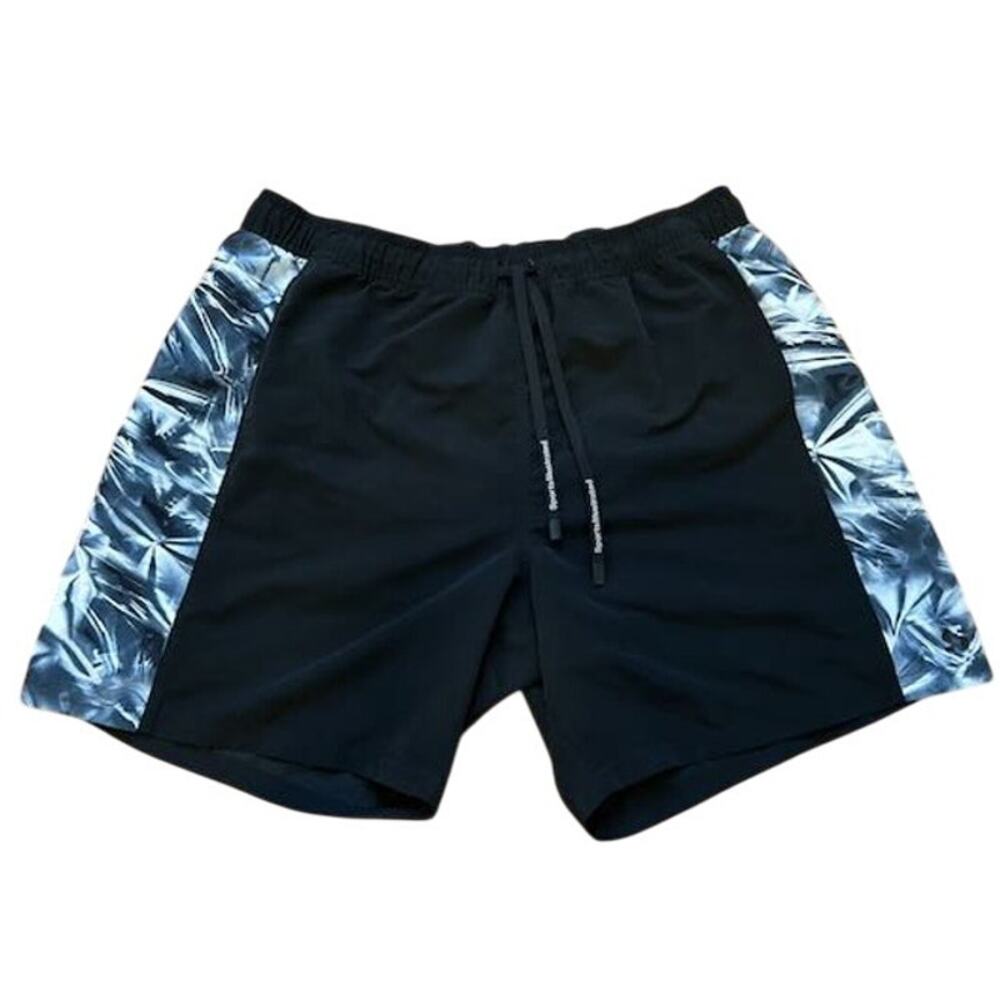 Sports Illustrated Men's Swim Trunks Swimming Shorts Black Polyester Size XL